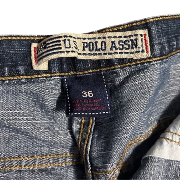 Vintage Y2k U.S. Polo Assn Jean Shorts size 36 - Picture 3 of 5